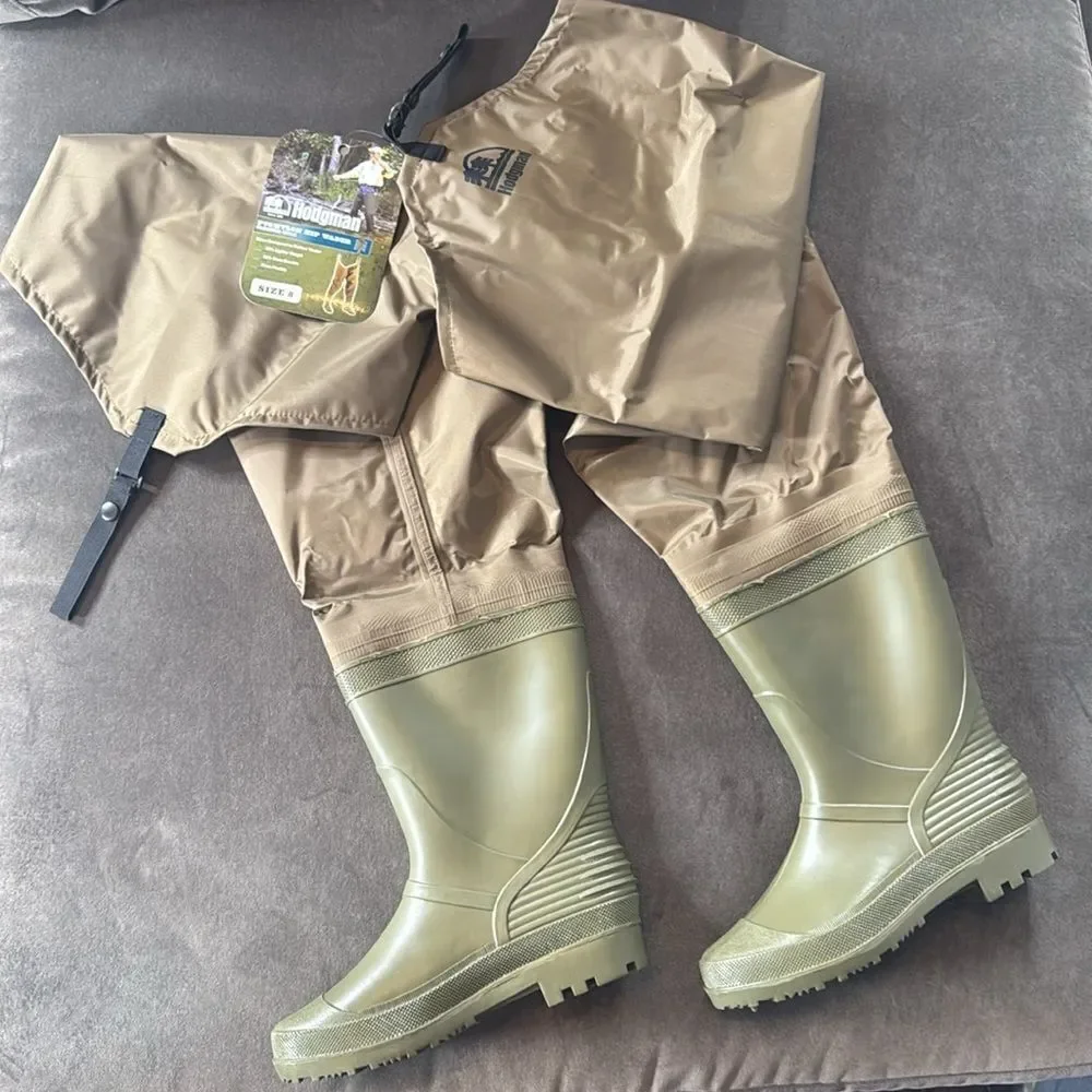 Hodgman PVC/Nylon Hip Wader with Cleated Sole Boot Size 8 NEW